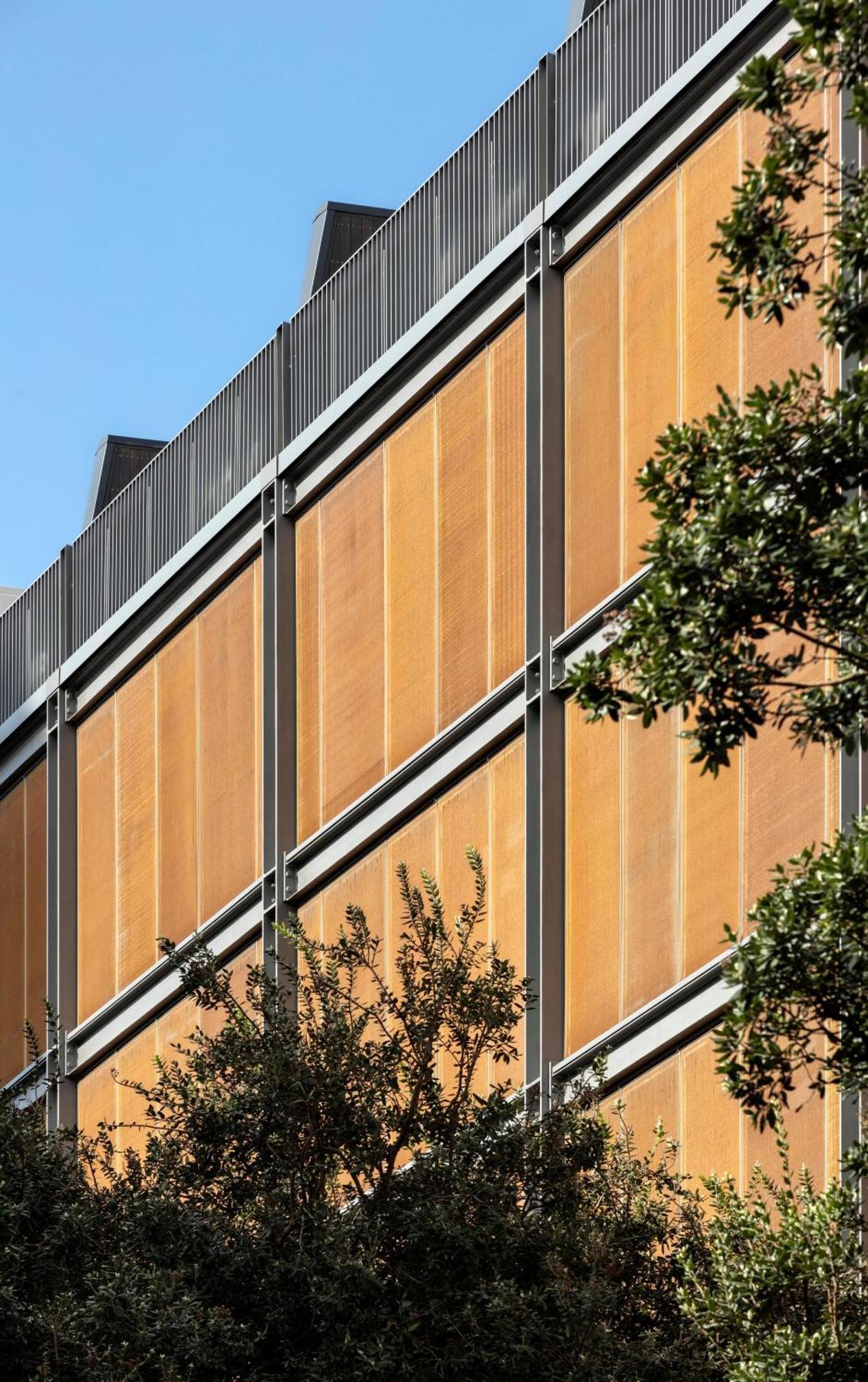 Park Hyatt Auckland Otel Dış mekan fotoğraf Detail of the facade