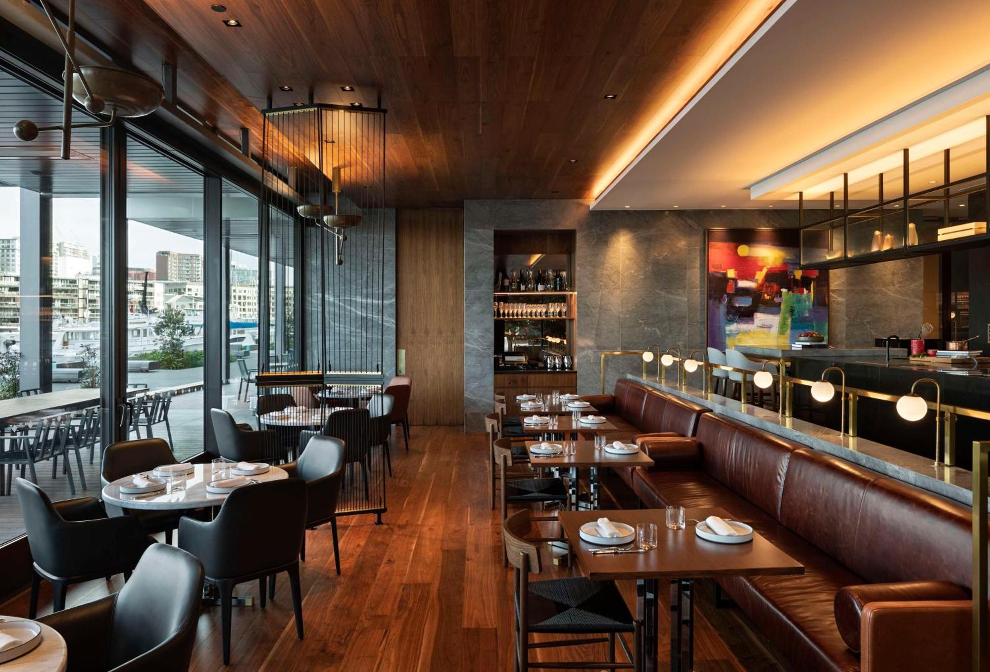 Park Hyatt Auckland Otel Dış mekan fotoğraf Interior of the restaurant