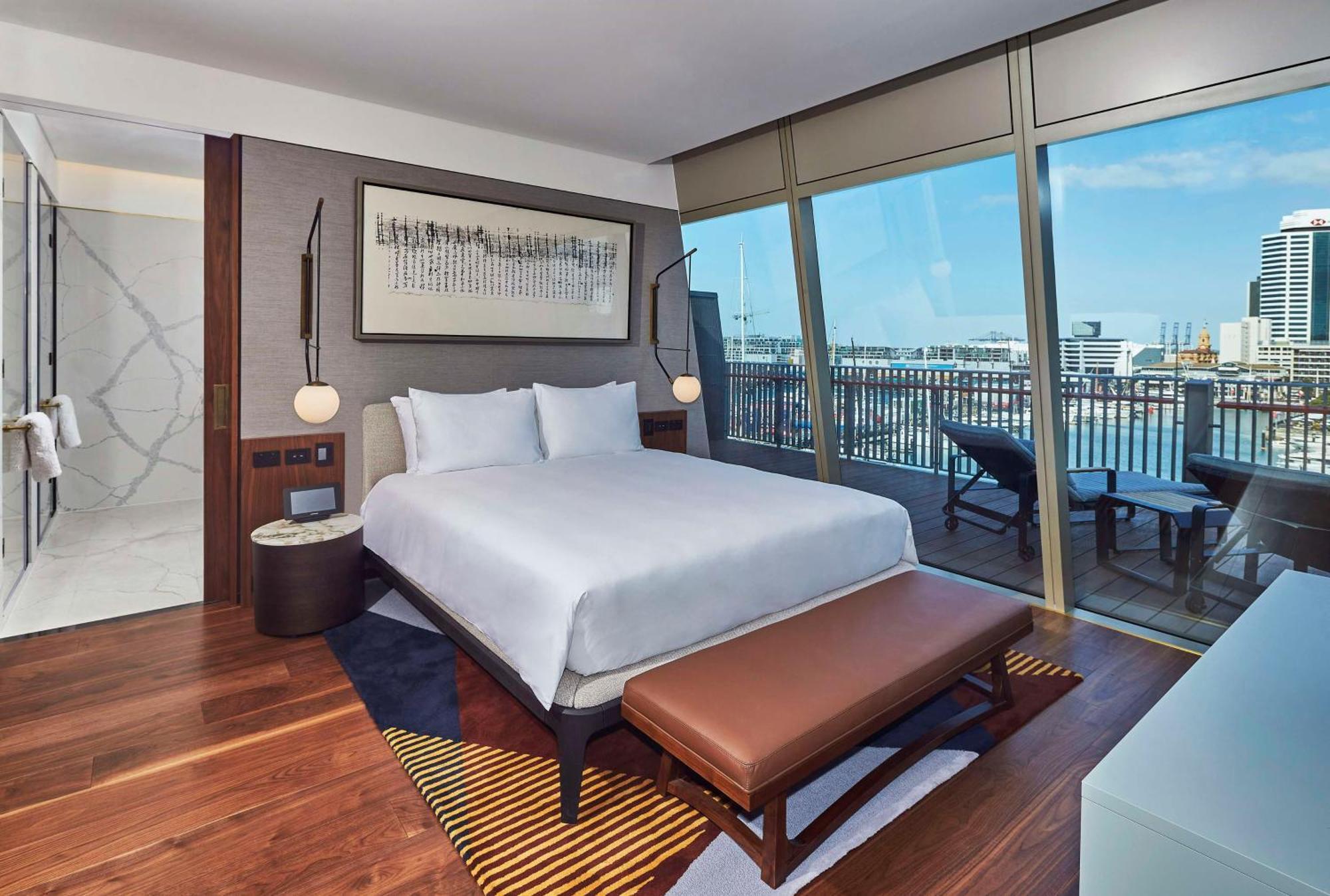 Park Hyatt Auckland Otel Dış mekan fotoğraf A bedroom at the hotel